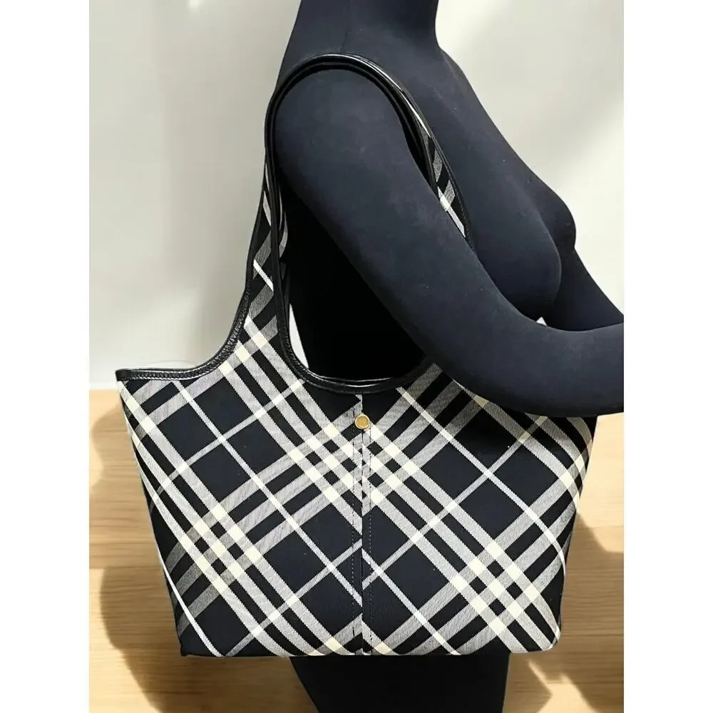 Burberry Small Check Tote Bag - Picture 8 of 16